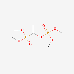 molecular formula C6H14O7P2 B15494292 Phosphoric acid, 1-(dimethoxyphosphinyl)ethenyl dimethyl ester CAS No. 3328-33-4