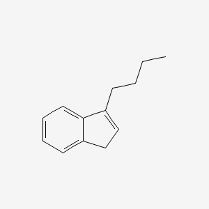 molecular formula C13H16 B15494309 3-butyl-1H-indene CAS No. 2294-88-4