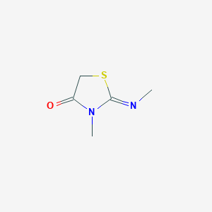 molecular formula C5H8N2OS B15494320 2-Methylimino-3-methylthiazolidin-4-one CAS No. 1762-57-8
