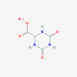 molecular formula C4H4KN3O4 B15494327 potassium,4,6-dioxo-1H-1,3,5-triazine-2-carboxylate 