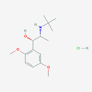 molecular formula C15H26ClNO3 B15494400 (+/-)-Butoxamine hydrochloride CAS No. 1937-88-8