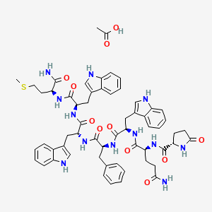 molecular formula C59H68N12O11S B15494401 G-Protein antagonist peptide acetate 