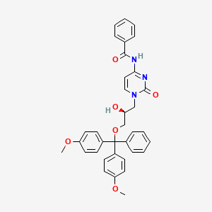 molecular formula C35H33N3O6 B15494417 N-[1-[(2S)-3-[bis(4-methoxyphenyl)-phenylmethoxy]-2-hydroxypropyl]-2-oxopyrimidin-4-yl]benzamide 