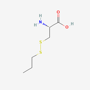 molecular formula C6H13NO2S2 B15494453 S-Propylmercaptocysteine CAS No. 2280-26-4