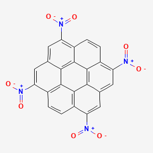 molecular formula C24H8N4O8 B15494510 Nitro-coronene 