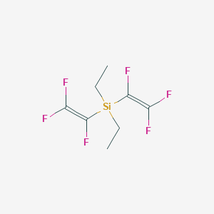 molecular formula C8H10F6Si B15494606 Diethyl[bis(trifluoroethenyl)]silane CAS No. 813-49-0