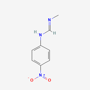 molecular formula C8H9N3O2 B15494664 N'-methyl-N-(4-nitrophenyl)methanimidamide CAS No. 2416-53-7