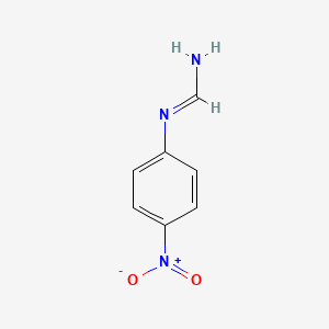 molecular formula C7H7N3O2 B15494666 N'-(4-nitrophenyl)methanimidamide CAS No. 2416-48-0