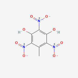 molecular formula C7H5N3O8 B15494731 5-Methyl-2,4,6-trinitrobenzene-1,3-diol CAS No. 602-97-1