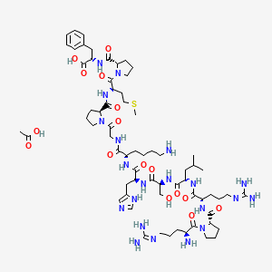 molecular formula C66H107N21O16S B15494773 Apelin-12 acetate 