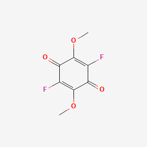 molecular formula C8H6F2O4 B15494787 2,5-Difluoro-3,6-dimethoxycyclohexa-2,5-diene-1,4-dione CAS No. 653-41-8