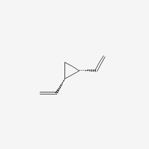 molecular formula C7H10 B15494907 (1R,2S)-1,2-Diethenylcyclopropane CAS No. 2984-58-9