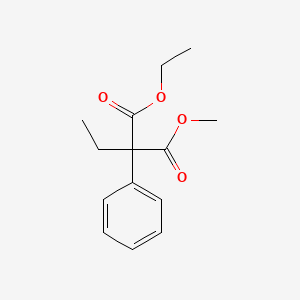 molecular formula C14H18O4 B15494928 Ethyl methyl ethyl(phenyl)propanedioate CAS No. 596-33-8