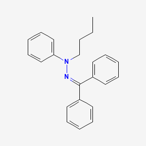 molecular formula C23H24N2 B15494936 N-(benzhydrylideneamino)-N-butylaniline CAS No. 1665-82-3