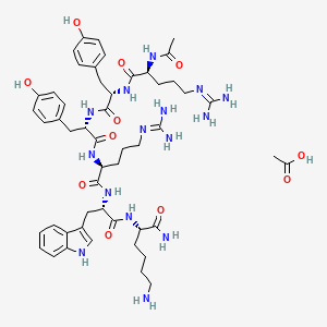 molecular formula C51H73N15O11 B15494949 Ac-RYYRWK-NH2 acetate 