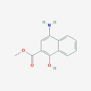 molecular formula C12H11NO3 B15494974 Methyl 4-amino-1-hydroxynaphthalene-2-carboxylate 