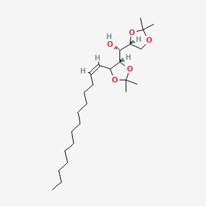 molecular formula C25H46O5 B15494977 (R)-[(4R)-2,2-dimethyl-1,3-dioxolan-4-yl]-[(4S)-2,2-dimethyl-5-[(Z)-tetradec-1-enyl]-1,3-dioxolan-4-yl]methanol 