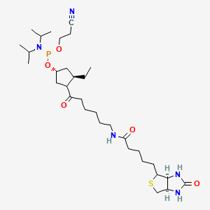 molecular formula C32H56N5O5PS B15495033 Biotin phosphoramidite (hydroxyprolinol) 