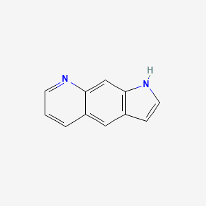 molecular formula C11H8N2 B15495041 1H-Pyrrolo[3,2-g]quinoline CAS No. 326-19-2