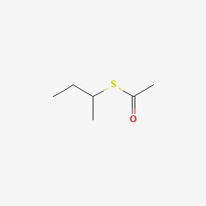 molecular formula C6H12OS B15495055 Ethanethioic acid, S-(1-methylpropyl) ester CAS No. 2432-39-5