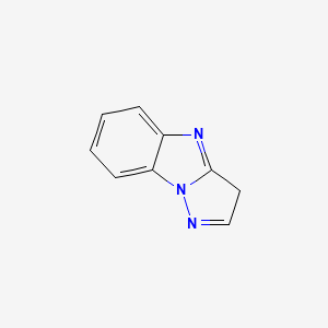 molecular formula C9H7N3 B15495077 3h-Pyrazolo[1,5-a]benzimidazole CAS No. 248-00-0