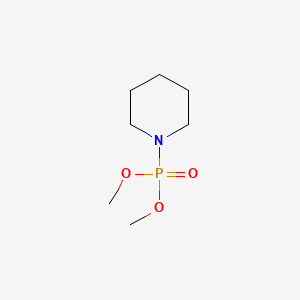 molecular formula C7H16NO3P B15495262 Phosphonic acid, piperidino-, dimethyl ester CAS No. 597-24-0