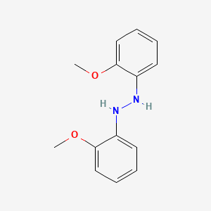 molecular formula C14H16N2O2 B15495340 Hydrazine, 1,2-bis(2-methoxyphenyl)- CAS No. 787-77-9