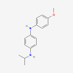 molecular formula C16H20N2O B15495348 N~1~-(4-Methoxyphenyl)-N~4~-(propan-2-yl)benzene-1,4-diamine CAS No. 1590-84-7