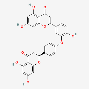 molecular formula C30H20O10 B15495376 2'',3''-Dihydroochnaflavone 