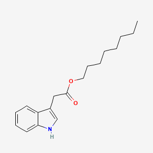 molecular formula C18H25NO2 B15495388 Octyl (1H-indol-3-yl)acetate CAS No. 2444-56-6
