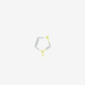 molecular formula C3H3S2+ B15495420 1,3-Dithiol-1-ium CAS No. 288-75-5