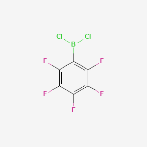 molecular formula C6BCl2F5 B15495467 Dichloro(pentafluorophenyl)borane CAS No. 830-48-8