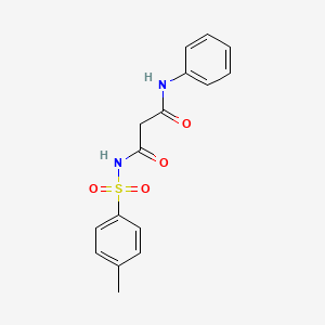 molecular formula C16H16N2O4S B15495525 N~1~-(4-Methylbenzene-1-sulfonyl)-N~3~-phenylpropanediamide CAS No. 1888-31-9