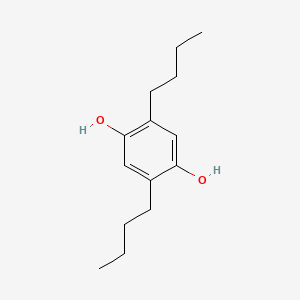 molecular formula C14H22O2 B15495539 2,5-Dibutylbenzene-1,4-diol CAS No. 720-93-4