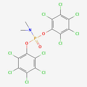 molecular formula C14H6Cl10NO3P B15495541 Bis(pentachlorophenyl) N,N-dimethylphosphoramidate CAS No. 1440-98-8