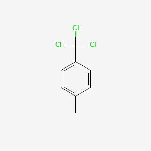 molecular formula C8H7Cl3 B15495573 Benzene, 1-methyl-4-(trichloromethyl)- CAS No. 3335-35-1