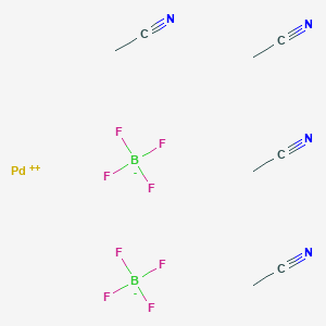 molecular formula C8H12B2F8N4Pd B154956 Tetrakis(acetonitrile)palladium(II) tetrafluoroborate CAS No. 21797-13-7