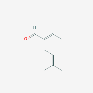 molecular formula C10H16O B15495614 2-Isopropylidene-5-methylhex-4-enal CAS No. 3304-28-7