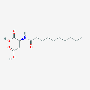 molecular formula C14H25NO5 B15495656 N-Decanoyl-L-aspartic acid CAS No. 1116-12-7