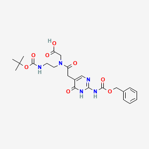 molecular formula C23H29N5O8 B15495680 Boc-PNA-J(Z)-OH 