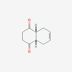 molecular formula C10H12O2 B15495732 (4aR,8aS)-2,3,4a,5,8,8a-Hexahydronaphthalene-1,4-dione CAS No. 3198-51-4