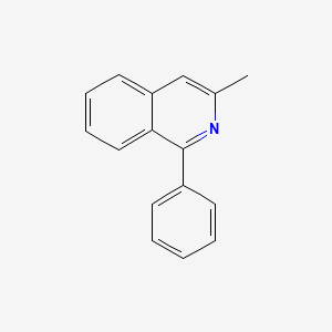 molecular formula C16H13N B15495776 3-Methyl-1-phenylisoquinoline 