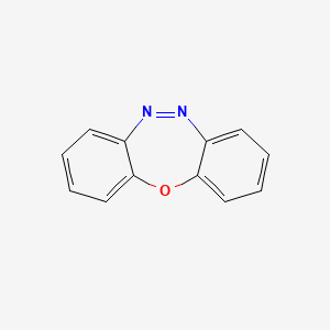 molecular formula C12H8N2O B15495816 Dibenzo[b,f][1,4,5]oxadiazepine CAS No. 257-09-0