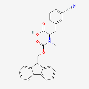 molecular formula C26H22N2O4 B15495856 Fmoc-N-Me-D-Phe(3-CN)-OH 