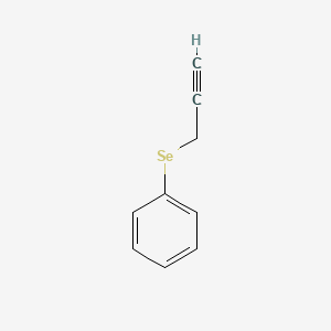 molecular formula C9H8Se B15495930 Benzene, (2-propynylseleno)- CAS No. 1596-42-5