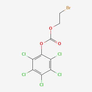 molecular formula C9H4BrCl5O3 B15495991 2-Bromoethyl pentachlorophenyl carbonate CAS No. 890-27-7