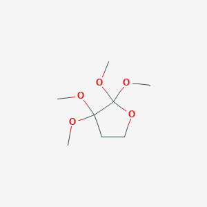 molecular formula C8H16O5 B15496027 2,2,3,3-Tetramethoxyoxolane CAS No. 90223-92-0