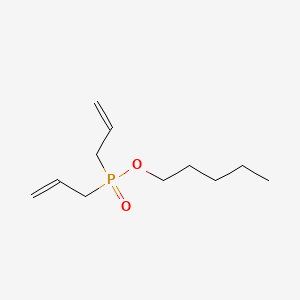 molecular formula C11H21O2P B15496030 Diallylphosphinic acid pentyl ester CAS No. 665-77-0