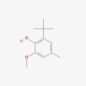 molecular formula C12H18O2 B15496040 Phenol, 2-(1,1-dimethylethyl)-6-methoxy-4-methyl- CAS No. 2505-15-9