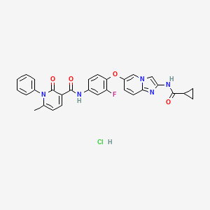 molecular formula C30H25ClFN5O4 B15496051 T-1840383 